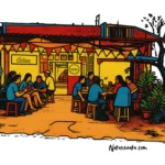 ilustrasi kafe