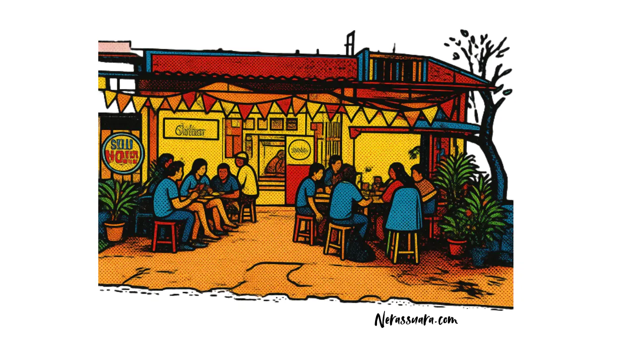 ilustrasi kafe